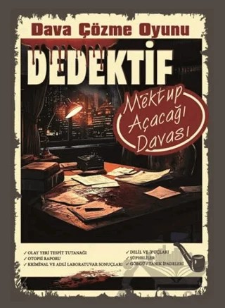 Cinayet Çözme Oyunu Dedektif - Mektup Açacağı Cinayeti – Kollektif – MT Dedektiflik kitap kapağı