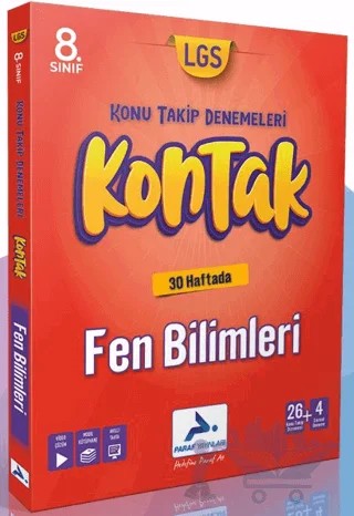8. Sınıf Fen Bilimleri 30 Kontak Deneme – Kolektif – Paraf Yayınları kitap kapağı