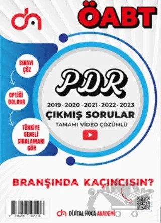 ÖABT PDR Son Beş Yıl Çıkmış Sorular Tamamı Video Çözümlü – Kolektif – Dijital Hoca kitap kapağı