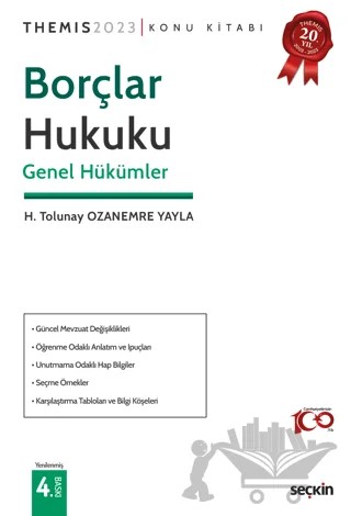 THEMIS - Borçlar Hukuku - Genel Hükümler – H. Tolunay Ozanemre Yayla – Seçkin Yayıncılık kitap kapağı