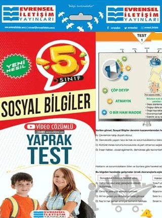 5. Sınıf Sosyal Bilgiler Yeni Nesil Yaprak Test – Kolektif – Evrensel İletişim Yayınları kitap kapağı