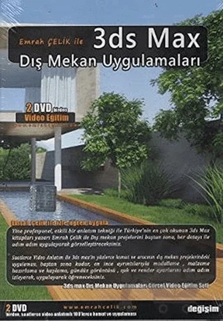 Emrah Çelik ile 3ds Max Dış Mekan Uygulamaları – Emrah Çelik – Değişim Yayınları kitap kapağı