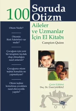 100 Soruda Otizm – Campion Quinn – Anı Yayıncılık kitap kapağı