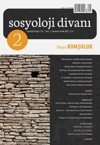 Sosyoloji Divanı Sayı: 2 Temmuz-Aralık 2013 – Sosyoloji Divanı Dergisi kitap kapağı