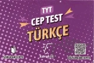 TYT Cep Test Türkçe – Kolektif – Karekök Yayıncılık kitap kapağı