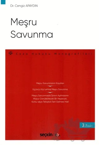 Meşru Savunma – Cengiz Apaydın – Seçkin Yayıncılık kitap kapağı