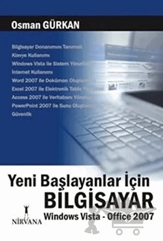 Yeni Başlayanlar İçin Bilgisayar – Osman Gürkan – Nirvana Yayınları kitap kapağı