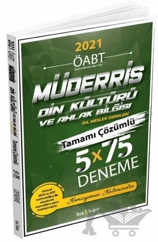 2021 ÖABT Öğretmenlik Alan Bilgisi Din Kültürü ve Ahlak Bilgisi Tamamı Çözümlü 5 Deneme – Cesim Karadağ – Tercih Akademi Yayınları kitap kapağı