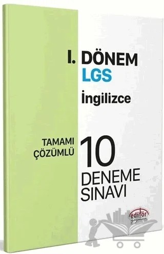 Editör Yayınları 8. Sınıf LGS İngilizce 1. Dönem 10 Deneme – Kolektif – Editör Yayınevi kitap kapağı