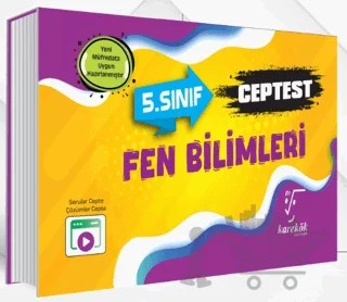 5. Sınıf Fen Bilimleri Ceptest – Merve Çakır – Karekök Yayıncılık kitap kapağı