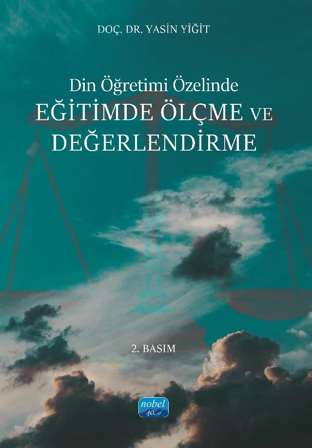 Din Öğretimi Özelinde EĞİTİMDE ÖLÇME VE DEĞERLENDİRME – Yasin Yiğit – Nobel Akademik Yayıncılık kitap kapağı