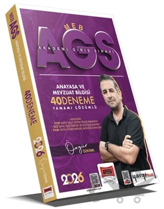 2026 MEB-AGS Anayasa ve Mevzuat Bilgisi Tamamı Çözümlü 40 Deneme – Özgür Özkınık – Yargı Yayınevi kitap kapağı