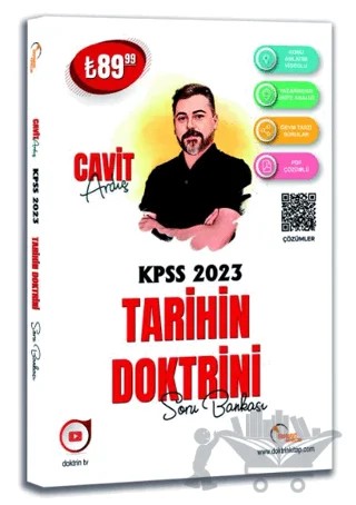 2023 KPSS Tarih Soru Bankası – Cavit Ardıç – Doktrin Yayınları kitap kapağı