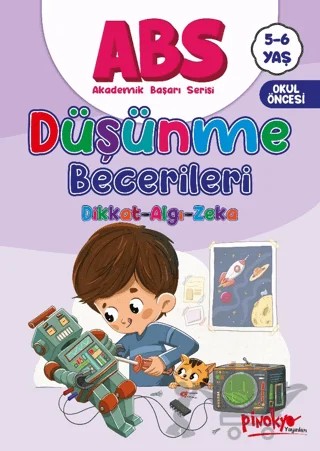 ABS 5-6 Yaş Düşünme Becerileri Dikkat-Algı-Zeka – Buçe Dayı – Pinokyo Yayınları kitap kapağı