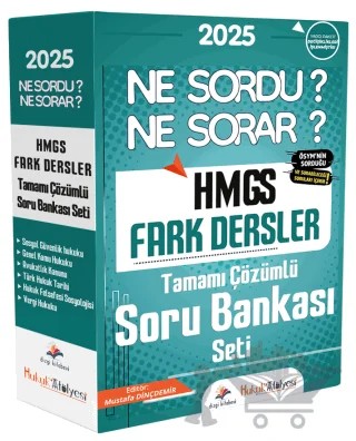 2025 HMGS Fark Dersler Ne Sordu Ne Sorar Soru Bankası Modüler Set Çözümlü – Kolektif – Dizgi Kitap kitap kapağı
