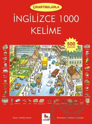 Çıkartmalarla İngilizce 1000 Kelime (500 Çıkartma) – Heather Amery – Almidilli kitap kapağı