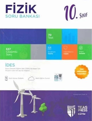 10. Sınıf İdes Fizik Soru Bankası – Kolektif – Teas Press kitap kapağı