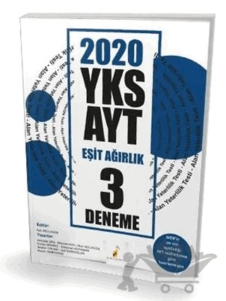 2020 YKS AYT Eşit Ağırlık 3 Deneme Sınavı – Kolektif – Pelikan Tıp Teknik Yayıncılık kitap kapağı