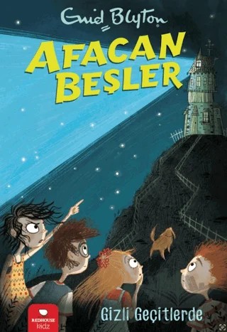 Afacan Beşler Gizli Geçitlerde – Enid Blyton – Redhouse Kidz Yayınları kitap kapağı