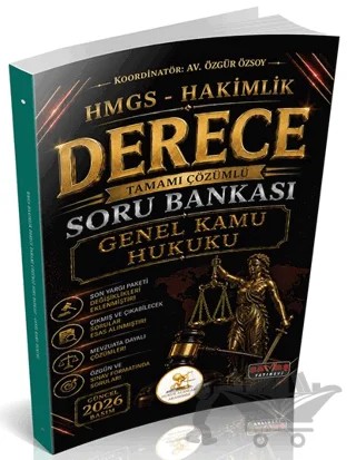 HUKAL HMGS-Hakimlik Derece Genel Kamu Hukuku Soru Bankası – Özgür Özsoy – Savaş Yayınevi kitap kapağı