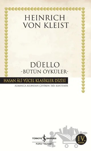 Düello – H. Von Kleist – İş Bankası Kültür Yayınları kitap kapağı