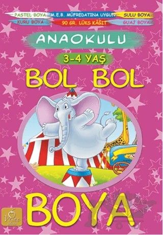 Bol Bol Boya / 3-4 Yaş – Kolektif – Vişne Çocuk kitap kapağı