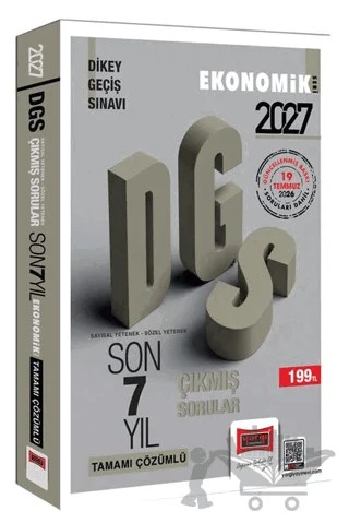 2027 DGS Sayısal-Sözel Yetenek Tamamı Çözümlü Son 7 Yıl Çıkmış Sorular Ekonomik Seri – Yargı Yayınevi kitap kapağı