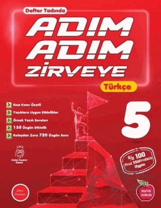 5. Sınıf Adım Adım Türkçe Soru Bankası – Ebru Özolçar – Newton Yayınları kitap kapağı