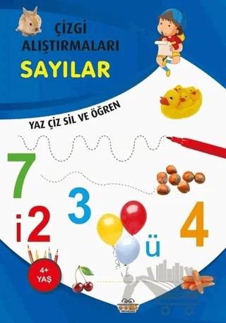 Sayılar - Çizgi Alıştırmaları – Emine Ulusoy – 0-6 Yaş Yayınları kitap kapağı