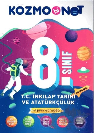 8. Sınıf T. C. İnkılap Tarihi ve Atatürkçülük Kozmobinot Kaşifin Günlüğü Konu Anlatımı – Kolektif – Bi Not Yayınları kitap kapağı