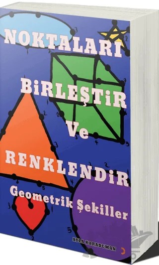 Noktaları Birleştir ve Renklendir Geometrik Şekiller – Ayla Karaduman – Cinius Yayınları kitap kapağı
