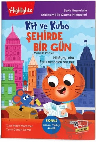 Kit ve Kubo Şehirde Bir Gün – Michelle Portice – Dikkat Atölyesi Yayınları kitap kapağı