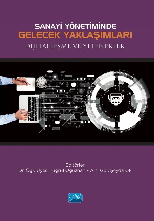 Sanayi Yönetiminde Gelecek Yaklaşımları Dijitalleşme ve Yetenekler – Ahmet Aktaş, Ahmet Kâhiloğulları, Ali Kılıç, Ali Kul, Ali Murat Boyraz, Ali Uçucu, Arda Sezen, Arzu Uğurlu Kara, Aslı Dolu, Ayhan Aydoğdu, Bozkurt Kağan Aktürk, Cihat Karslı, Dilara Gökçen Paç, Ersin Sünbül, Esra Kumaş, Ezgi Aktaş Potur, Fikret Bostan, Göksel Korkmaz, Hakan Eren, Hakan Karabacak – Nobel Akademik Yayıncılık kitap kapağı