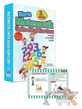 3. Sınıf Matematik Ünite Bilgi Kartları - Yaz Sil Kalemli – Emine Sevgi Özen – Martı Çocuk Yayınları kitap kapağı