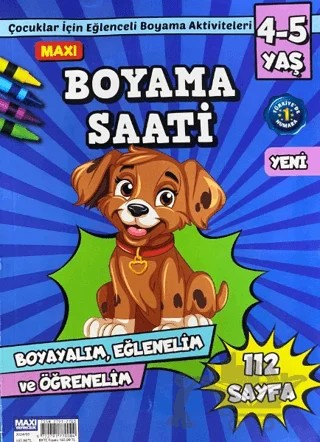 Maxi Boyama Kitabı 4-5 Yaş 2024-03 – Maxi Yayıncılık kitap kapağı