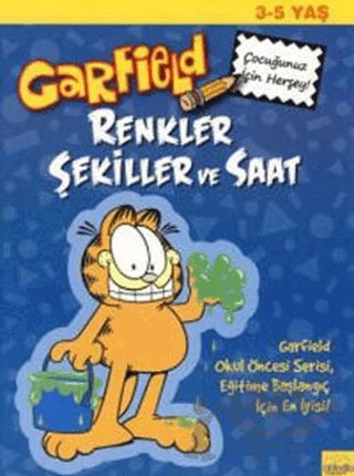 Garfield - Renkler Şekiller ve Saat – Kolektif – Güloğlu Yayıncılık kitap kapağı