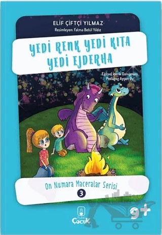 Yedi Renk, Yedi Kıta, Yedi Ejderha – Elif Çiftçi Yılmaz – Floki Çocuk kitap kapağı