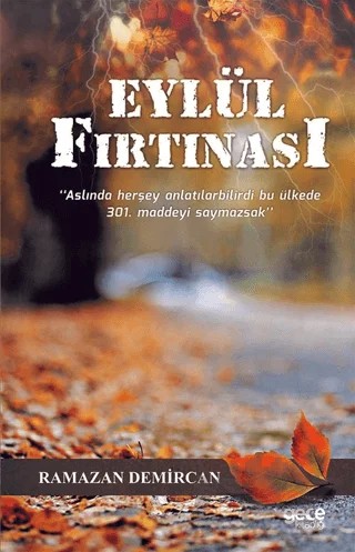 Eylül Fırtınası – Ramazan Demircan – Gece Kitaplığı kitap kapağı