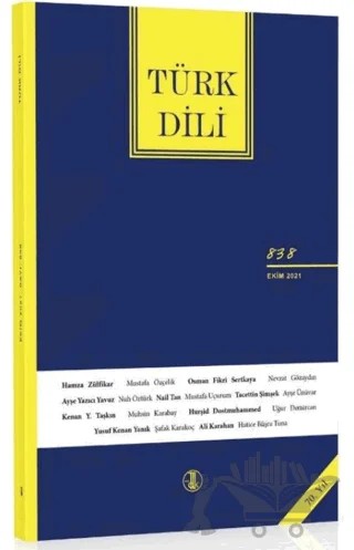 Türk Dili Dergisi Sayı: 838 Ekim 2021 – Türk Dil Kurumu Yayınları kitap kapağı