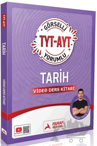TYT-AYT Görselli Yorumlu Tarih Video Ders Kitabı – Sedat Tekin Tarih – Paraf Akademi kitap kapağı