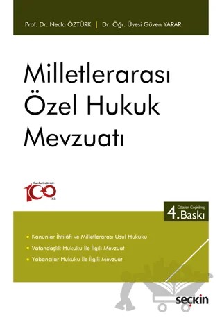 Milletlerarası Özel Hukuk Mevzuatı – Necla Öztürk – Seçkin Yayıncılık kitap kapağı