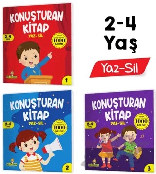 Konuşturan Kitap Serisi YAZ-SİL Kitaplar (Türkçede En Çok Kullanılan 1000 Kelime) – Kolektif – Yükselen Zeka Yayınları kitap kapağı