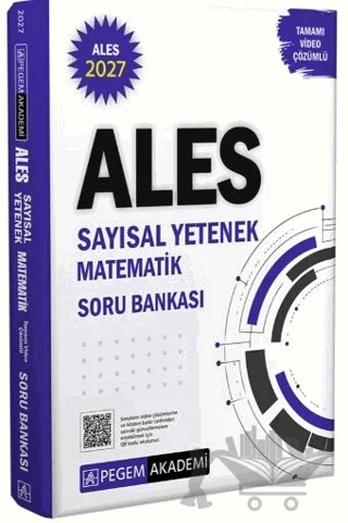 2027 ALES Sayısal Yetenek Matematik Tamamı Video Çözümlü Soru Bankası – Kolektif – Pegem Akademi Yayıncılık kitap kapağı