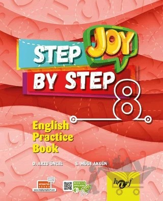 Step By Step Joy 8. Sınıf English Practice Book – D. Arzu Öncel, S. Müge Akgün – Harf Eğitim Yayıncılık kitap kapağı