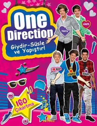 One Direction - Giydir-Süsle ve Yapıştır – Kolektif – Yakamoz Yayınevi kitap kapağı