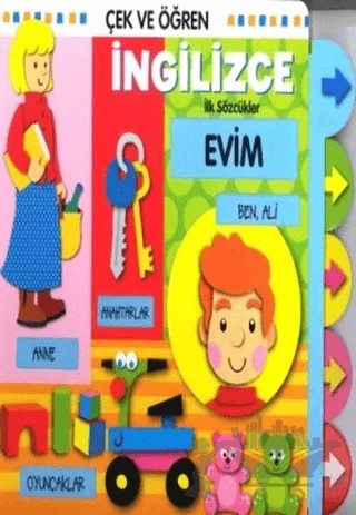 Çek ve Öğren İngilizce - Evim – Kolektif – Çiçek Yayıncılık kitap kapağı