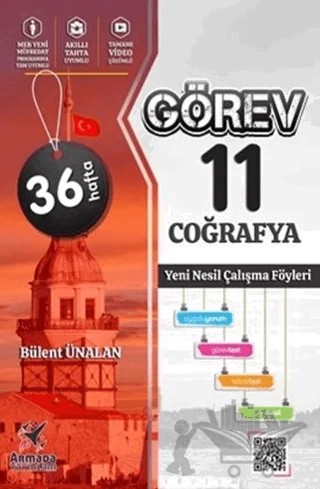 11. Sınıf Görev Coğrafya Yeni Nesil Çalışma Föyleri – Bülent Ünalan – Armada Yayınları kitap kapağı