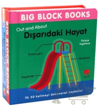 Big Block Books - Dışarıdaki Hayat (Out and About) – Kolektif – Uçan Fil Yayınları kitap kapağı