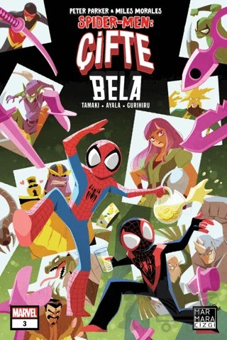 Peter Parker ve Miles Morales Spider-Men: Çifte Bela #3 – Mariko Tamaki, Vita Ayala – Marmara Çizgi kitap kapağı