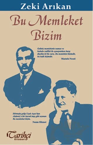 Bu Memleket Bizim – Zeki Arıkan – Tarihçi Kitabevi kitap kapağı